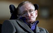 Stephen Hawking (1942-2018), op een foto uit september 2013. beeld AFP, Andrew Cowie