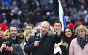 Poetin op verkiezingscampagne. beeld AFP, Kirill Kudryavtsev