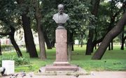 Standbeeld voor Tsjaikovski in Sint-Petersburg. beeld Getty Images