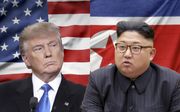 Donald Trump en Kim Jong-un. beeld AFP