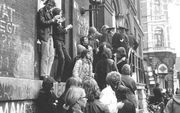 Van 16 tot 21 mei 1969 bezetten studenten het Amsterdamse Maagdenhuis, het bestuurlijk centrum van de universiteit. beeld ANP