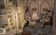 In de Domkerk in Utrecht werd woensdag een avond over Johannes de Heer en zijn liederen gehouden.    beeld Erik Kottier