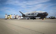 De VS zetten het ruimtevliegtuig X-37B in voor militaire operaties in de ruimte. President Trump wil een nieuwe ”space force” oprichten om de VS te verdedigen in de ruimte. beeld Boeing, Sally Aristei