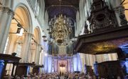 In de Nieuwe Kerk te Amsterdam had donderdagavond een oecumenische gebedsdienst plaats in het kader van het 70-jarig jubileum van de Wereldraad van Kerken. beeld Albin Hillert, WCC