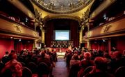 In theater La Bonbonnière in Maastricht werd vrijdag een symposium rond klinkend erfgoed gehouden. De dag vormde de opmaat voor een zesdaags Festival Klinkend Erfgoed. beeld Jean-Pierre Geusens