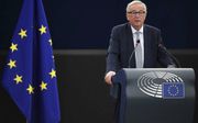 „Juncker had de verdeeldheid in de EU niet moeten aanwakkeren, noch zo moeten aansturen op een Europese regering vanuit Brussel.” Foto: Juncker hield woensdag de jaarlijkse ”State of the Union”-toespraak voor het Europese Parlement. beeld AFP, Frederick F