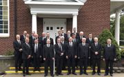 Groepsfoto van alle afgevaardigden tijdens de slotdag van de NRC-synode, donderdag. beeld RD