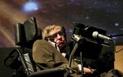 Stephen Hawking in 2007. beeld EPA, Sebastien Pirlet