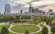 Skyline van de Amerikaanse stad Nashville. beeld Getty Images, Paul Brady