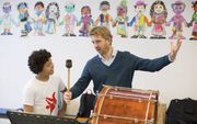 Het ​Nederlands Philharmonisch Orkest laat kinderen kennismaken met klassieke muziek. beeld Ronald Knapp
