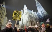 Protesten in Wenen. beeld EPA, Florian Wieser