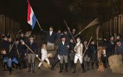 De Nachtwacht in paardensferen, gemaakt met ruiters en instructeurs uit de regio Oud-Beijerland. beeld Diana Bloemendal