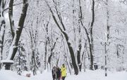 Oekraïne in de ban van de sneeuw. beeld EPA, Sergey Dolzhenko