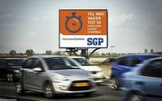 De SGP-campagne, die maandag werd gelanceerd, is een week lang te zien bij Gouda, Dordrecht, Zevenhuizen en Hardinxveld-Giessendam. beeld SGP