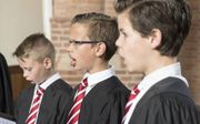 Jongens van het Gorcum Boys Choir. beeld Gorcum Boys Choir