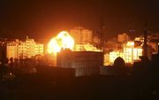 Bombardement op Gaza. beeld AFP, Majdi Fathi
