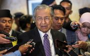 De Maleisische premier Mahathir Mohamad, donderdag in Putrajaya. beeld EPA, Ahmad Yusni