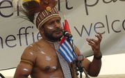 Benny Wenda, leider van de vrijheidsbeweging van West-Papoea. beeld AFP