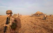 Franse militairen op patrouille in het noorden van Burkina Faso, november. beeld AFP, Michele Cattani