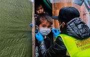 Kamp Moria op Lesbos. beeld AFP
