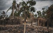 Verwoestingen in Aldeia da Paz, in het noorden van Mozambique, augustus 2019. beeld AFP, Marco Longari