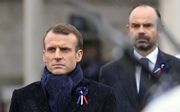 Philippe (r.) en Macron. beeld AFP