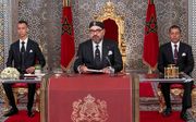 De Marokkaanse koning Mohammed VI. beeld AFP