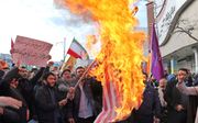 Protesten in het Iraanse Ardabil. beeld AFP