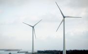 CrossWind, zoals de samenwerking tussen de bedrijven heet, plaatst 69 windturbines op ruim 18 kilometer voor de Noord-Hollandse kust. Beeld ANP, Sem van der Wal