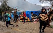 Kamp Moria op Lesbos. beeld AFP