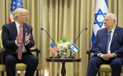 President Trump en zijn Israëlische collega Rivlin. Beeld EPA