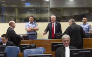 Mladic in de rechtszaal. beeld ANP