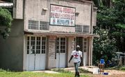 Ziekenhuis in Mbandaka, waar ebolapatienten verblijven. beeld EPA