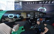 Het is een studententeam uit Delft niet gelukt om een belangrijke hyperloopwedstrijd in Californië te winnen. beeld AFP