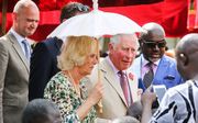 Prins Charles en Camilla eerder deze week in Ghana. beeld AFP