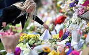 Bloemen na de aanslag. beeld AFP