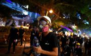 Protest in HongKong. beeld AFP