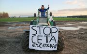 „CETA is een gedateerd verdrag dat het Nederlands klimaatbeleid, de Nederlandse kringlooplandbouw en het Nederlandse rechtssysteem ondermijnt.” beeld Partij voor de Dieren