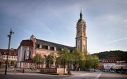 De protestantse Georgenkirche in Eisenach. In deze kerk preekte Luther en werd Johann Sebastian Bach gedoopt. beeld RD, Henk Visscher