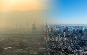 Chinese steden zuchten onder luchtvervuiling. Door de coronacrisis nam de concentratie fijnstof en NO2 in China fors af. beeld iStock