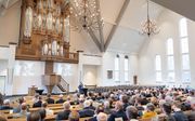 De organistendag van de Hersteld Hervormde Kerk (HHK), zaterdag in Lunteren. beeld Niek Stam
