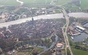 Luchtfoto van het Overijsselse Hasselt. De coronacrisis treft het Overijsselse stadje hard. De foto dateert van voor de crisis. beeld RD, Anton Dommerholt