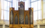 Het Blankorgel in de Maranathakerk in Assen. beeld Orgelkring Assen