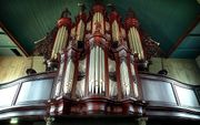 In het rijke Groningen bouwden Arp Schnitger en Hinsz fraaie orgels. Foto: Hinszorgel in Midwolda. beeld RD, Sjaak Verboom