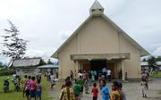 Kerkdienst op Papua. beeld RD