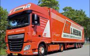 Een vrachtwagen van transportbedrijf Heebink uit Veenendaal, dat veel op Engeland rijdt. beeld Heebink Logistic Services