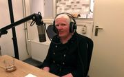 Rieneke de Jong in de podcaststudio. beeld RD