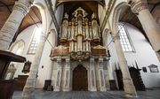 Het gerestaureerde orgel van de Oude Kerk in Amsterdam. beeld Maarten Nauw