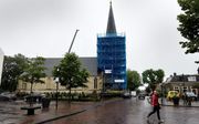 Bij de restauratie van de toren van de Jacobikerk in Wommels kwam een flinke lekkage aan het licht. beeld Marchje Andringa