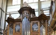 Het orgel voor Birmingham in de werkplaats. beeld Flentrop
